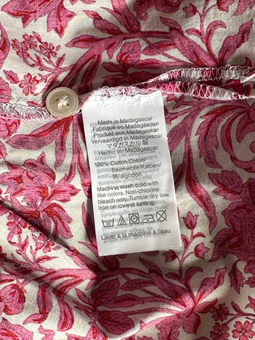 J. Crew Liberty of London Pink Floral Puff-Sleeve Sambourne Blouse - Picture 7 of 7